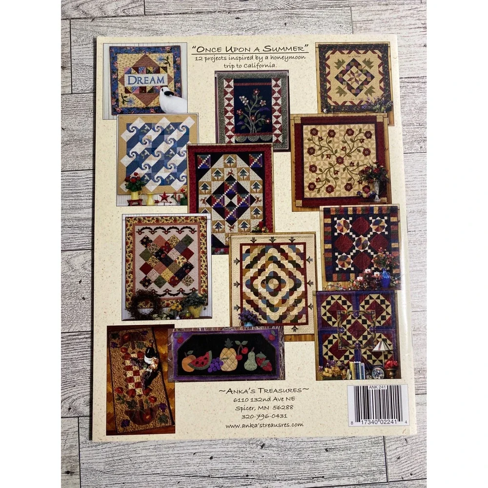 Once Upon A Summer Heather Mulder Peterson 2004 Quilt Pattern Book Anka Treasure
